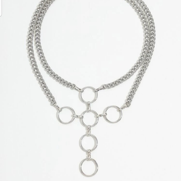 ○Portia○ Rings and Chains Necklace - Picture 2 of 4